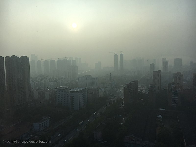 Vuhan smog Kina