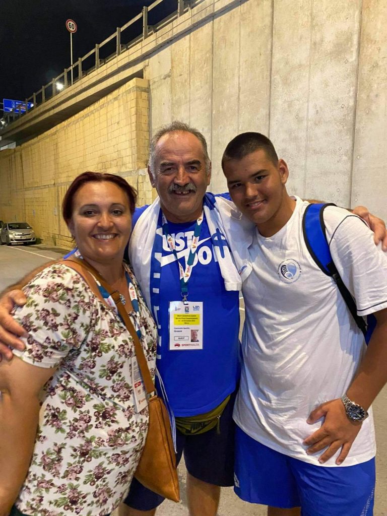 Semir Spahić sa roditeljima